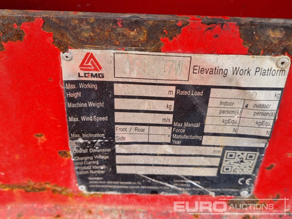 Πλατφόρμα εναέρια 2021 LGMG AS0607W: φωτογραφία 33 Πλατφόρμα εναέρια 2021 LGMG AS0607W: φωτογραφία 33