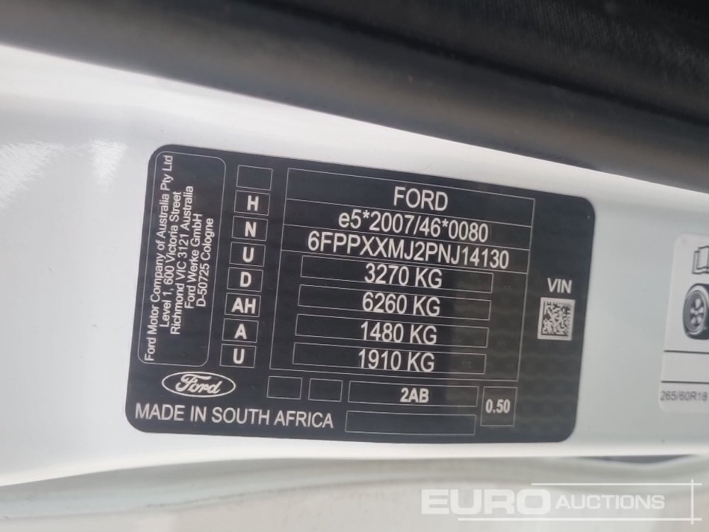 Ημιφορτηγό 2022 Ford Ranger Wildtrak: φωτογραφία 38