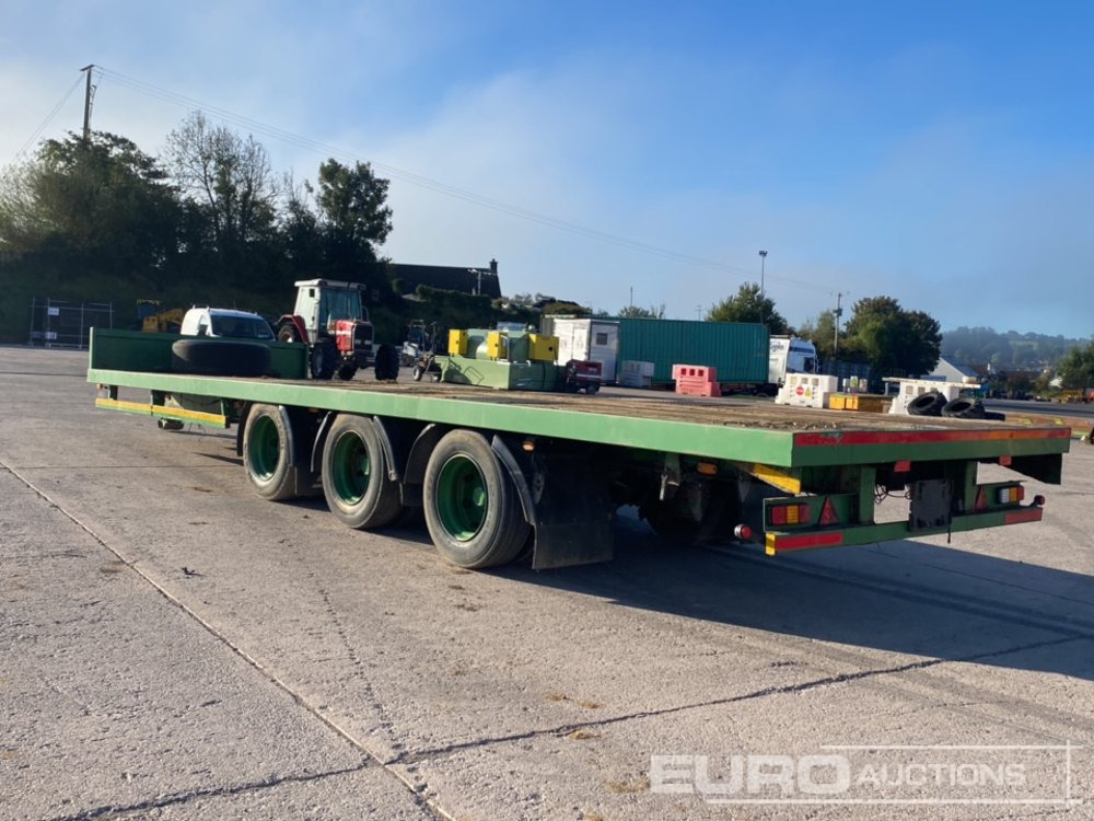 30' Tri Axle Drawbar Flatbed Trailer - Ρυμούλκα για τρακτέρ: φωτογραφία 2 30' Tri Axle Drawbar Flatbed Trailer - Ρυμούλκα για τρακτέρ: φωτογραφία 2