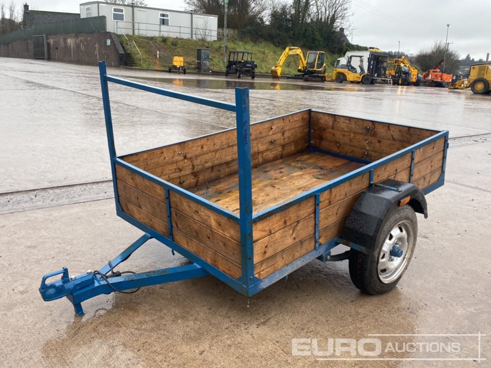 6' x 4' Single Axle Car Trailer, Ladder Rack, LED Lights - Τρέιλερ μεταφοράς μηχανημάτων: φωτογραφία 1 6' x 4' Single Axle Car Trailer, Ladder Rack, LED Lights - Τρέιλερ μεταφοράς μηχανημάτων: φωτογραφία 1