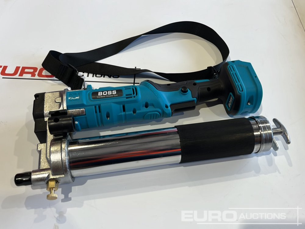 Εξοπλισμός γκαράζ Boss 21 Volt Lithium Battery Cordless Grease Gun, 2 Batteries, Charger, Case, Shoulder Strap, Extension Pieces and Fittings: φωτογραφία 10