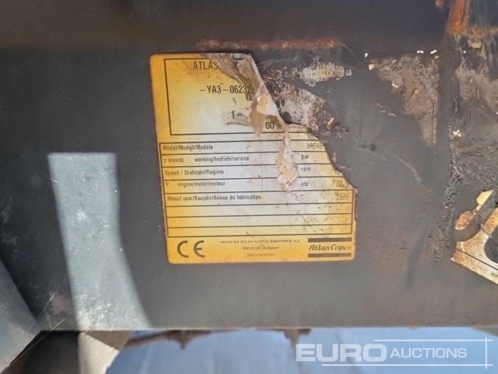 Αεροσυμπιεστής Comp Air Compressor (Engine Missing), Atlas Copco Single Axle Compressor (Engine Missing), Comp Air Single Axle Compressor (Engine Missing): φωτογραφία 34 Αεροσυμπιεστής Comp Air Compressor (Engine Missing), Atlas Copco Single Axle Compressor (Engine Missing), Comp Air Single Axle Compressor (Engine Missing): φωτογραφία 34
