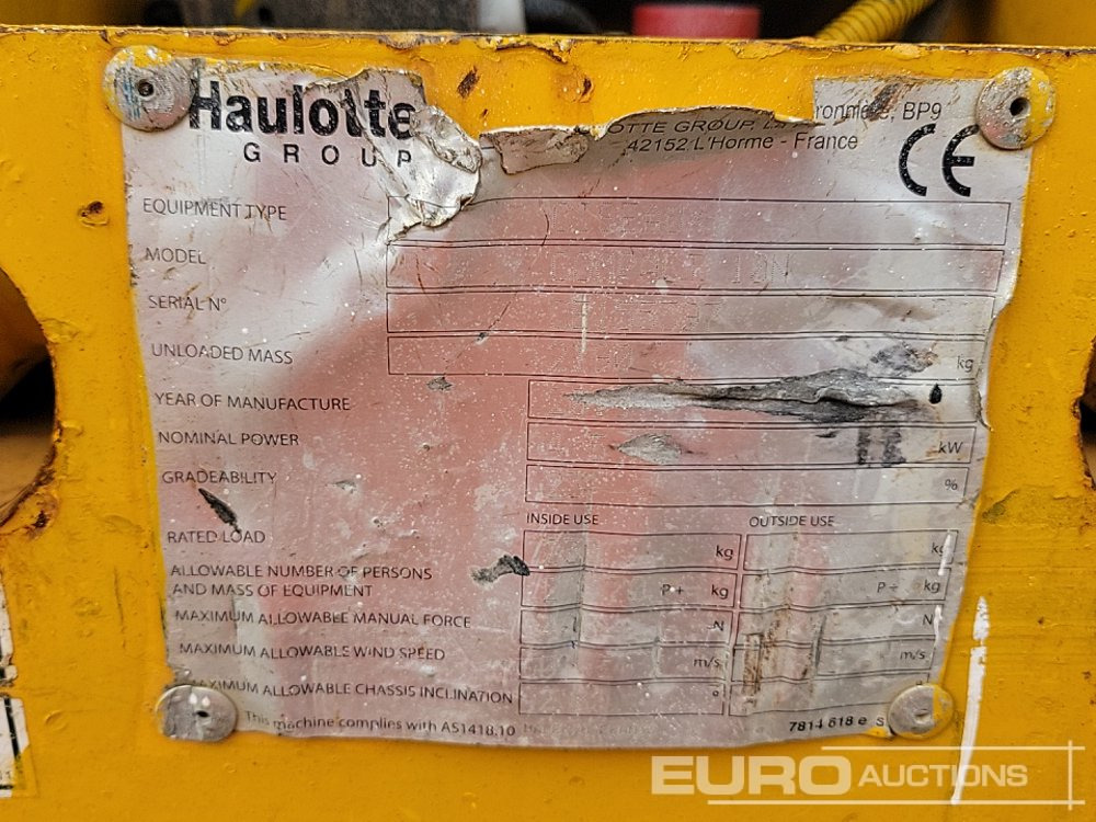Πλατφόρμα εναέρια Haulotte Compact 8: φωτογραφία 22