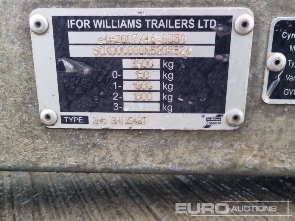 Τρέιλερ μεταφοράς μηχανημάτων Ifor Williams GH1054BT: φωτογραφία 29