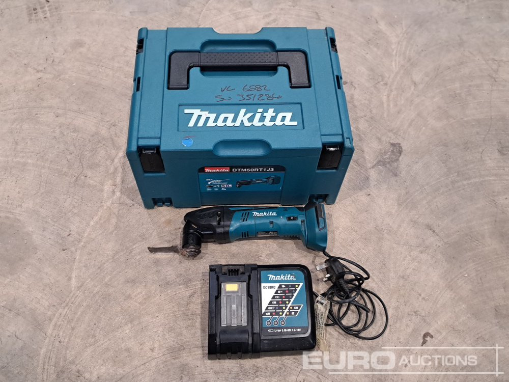 Makita DTM50 18 Volt Multi Tool (Body, Charger, Case) - Εξοπλισμού κατασκευών: φωτογραφία 3 Makita DTM50 18 Volt Multi Tool (Body, Charger, Case) - Εξοπλισμού κατασκευών: φωτογραφία 3