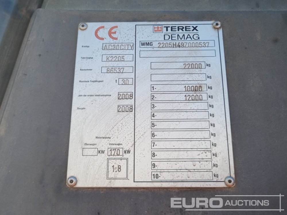 Terex Demag AC30 CITY - Τηλεσκοπικός γερανός: φωτογραφία 1 Terex Demag AC30 CITY - Τηλεσκοπικός γερανός: φωτογραφία 1