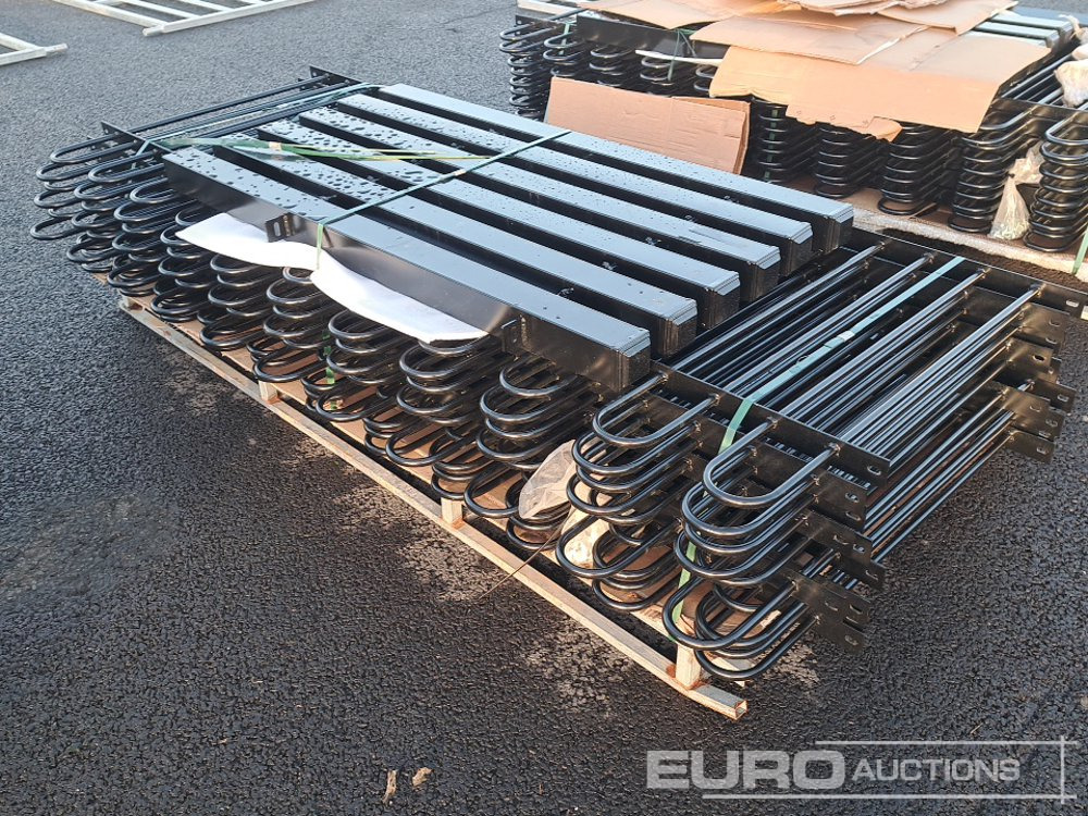 Unused 20m Bow / Round Top Powder Coated Steel Fencing, 10x2m Panels, 11 Posts - Γεωργικά μηχανήματα: φωτογραφία 4 Unused 20m Bow / Round Top Powder Coated Steel Fencing, 10x2m Panels, 11 Posts - Γεωργικά μηχανήματα: φωτογραφία 4