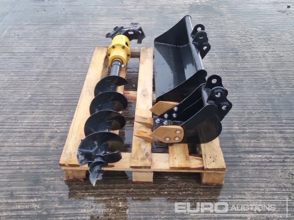 Unused 32" Ditching, 8" Digging Bucket, Hydraulic 200mm Auger Flight & Drive 25mm Pin to suit Mini Excavator - Κουβας: φωτογραφία 2 Unused 32" Ditching, 8" Digging Bucket, Hydraulic 200mm Auger Flight & Drive 25mm Pin to suit Mini Excavator - Κουβας: φωτογραφία 2