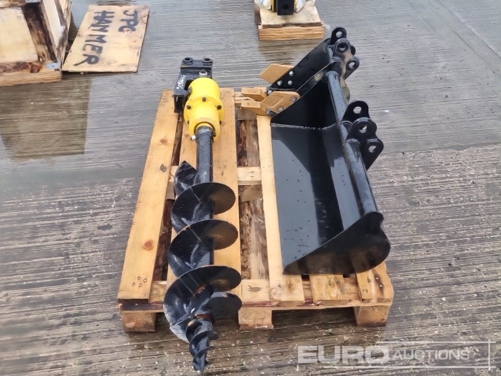 Unused 32" Ditching, 8" Digging Bucket, Hydraulic 200mm Auger Flight & Drive 25mm Pin to suit Mini Excavator - Κουβας: φωτογραφία 2 Unused 32" Ditching, 8" Digging Bucket, Hydraulic 200mm Auger Flight & Drive 25mm Pin to suit Mini Excavator - Κουβας: φωτογραφία 2