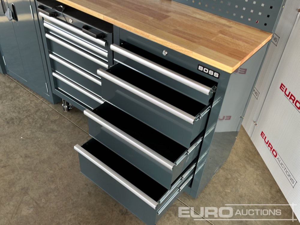Εξοπλισμός γκαράζ Unused Boss 2.6m 9 Drawer, 5 Cabinet Tool Station: φωτογραφία 11