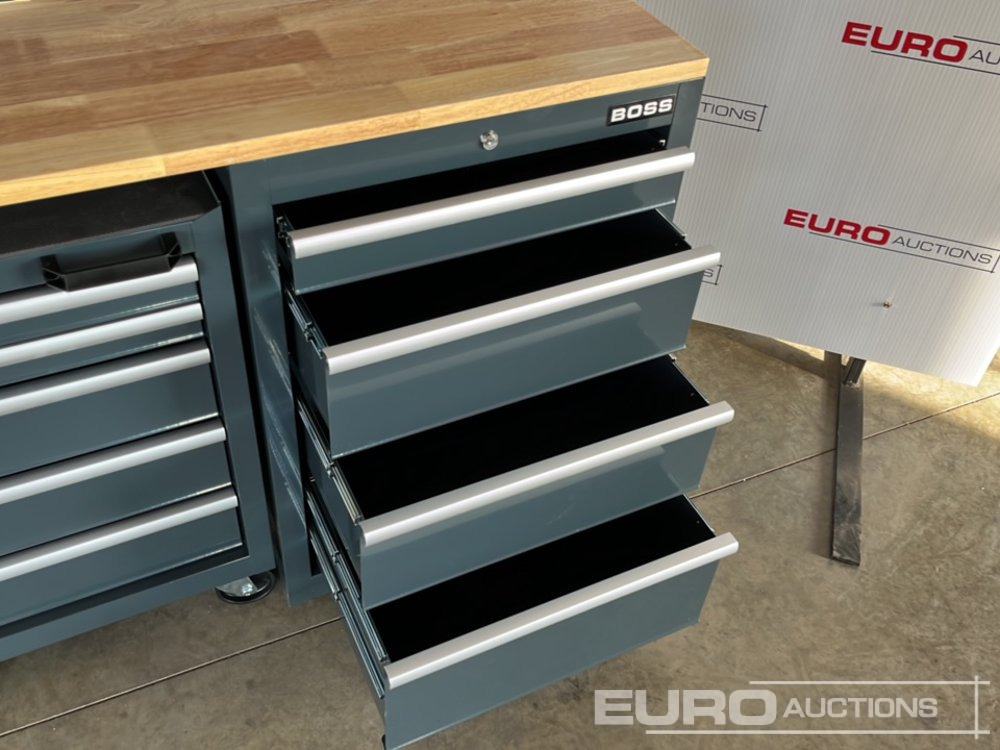 Εξοπλισμός γκαράζ Unused Boss 2.6m 9 Drawer, 5 Cabinet Tool Station: φωτογραφία 10