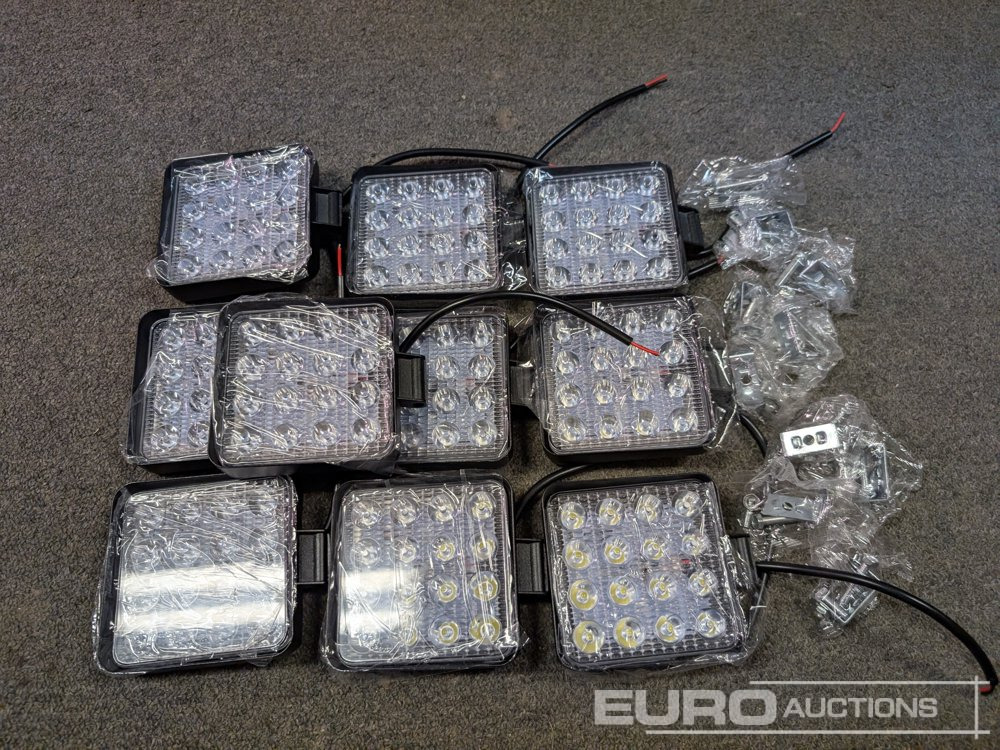 Εξοπλισμού κατασκευών Unused LED Work Lights, 48w, 12V/24V, Adjustable Bracket, IP67 Waterproof, 6000k White (10 of): φωτογραφία 10