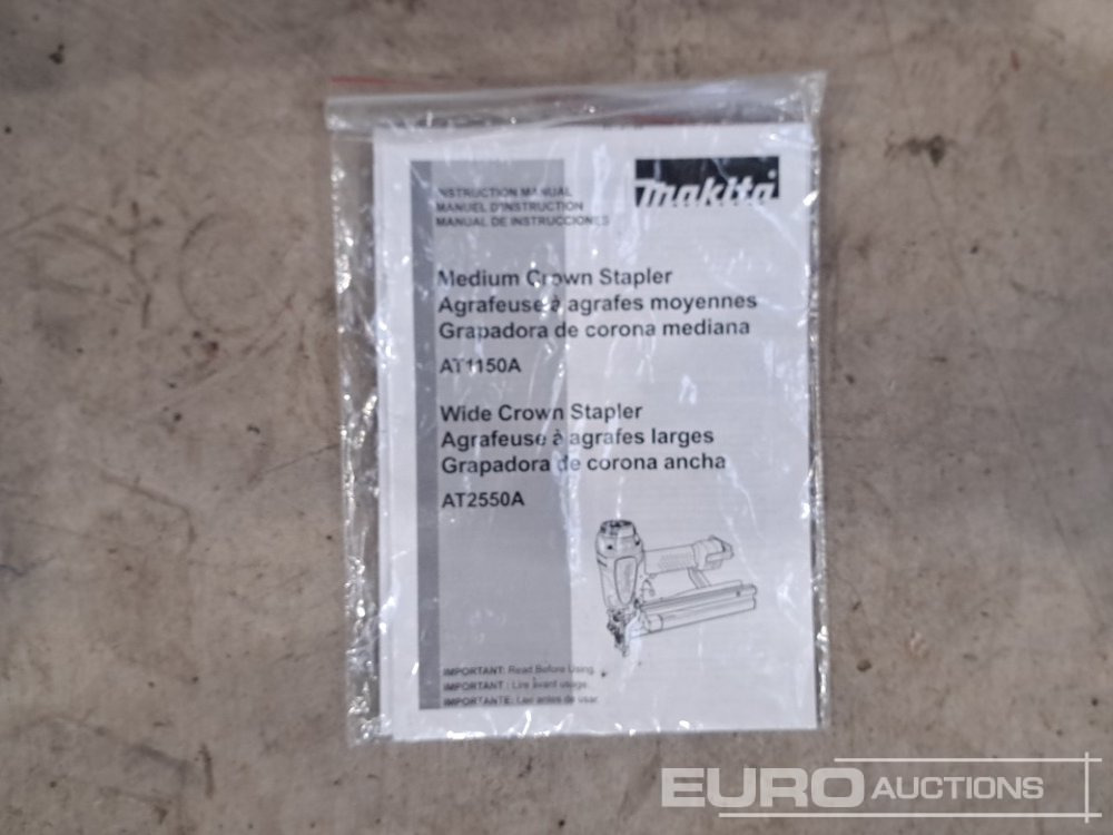Εξοπλισμού κατασκευών Unused Makita AT1150A Pneumatic Nailer (Body Only): φωτογραφία 24