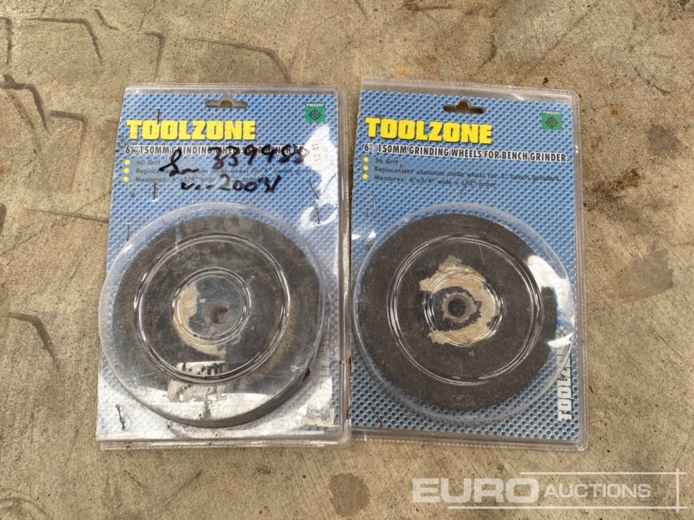 Unused Toolzone 6" Disc Wheels for Bench Grinder - Εξοπλισμός γκαράζ: φωτογραφία 2 Unused Toolzone 6" Disc Wheels for Bench Grinder - Εξοπλισμός γκαράζ: φωτογραφία 2