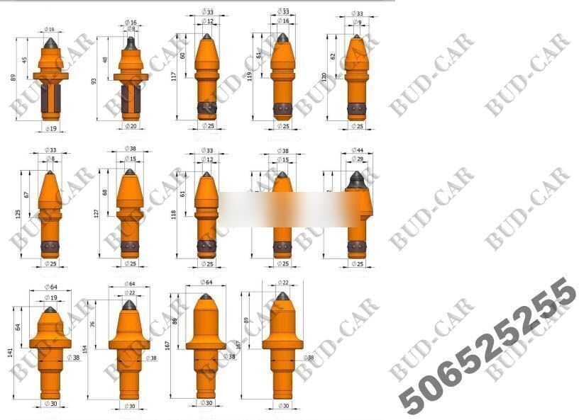 New Rotary Carbide Rock teeth for asphalt milling machine - Ανταλλακτικό για Φρέζα ασφάλτου: φωτογραφία 5 New Rotary Carbide Rock teeth for asphalt milling machine - Ανταλλακτικό για Φρέζα ασφάλτου: φωτογραφία 5