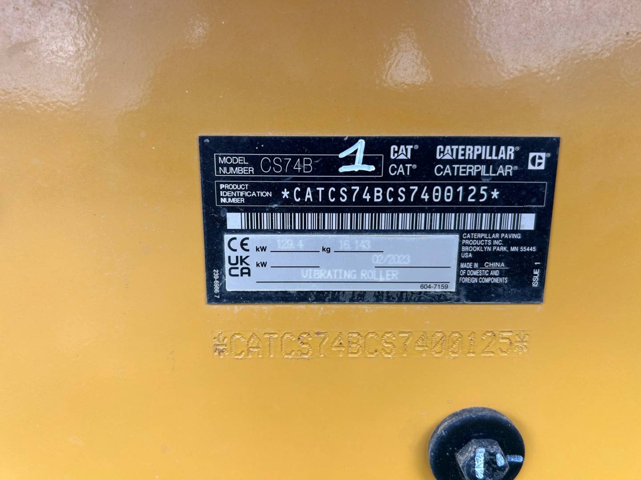 CAT CS74B 4F - Οδοστρωτήρες: φωτογραφία 5 CAT CS74B 4F - Οδοστρωτήρες: φωτογραφία 5
