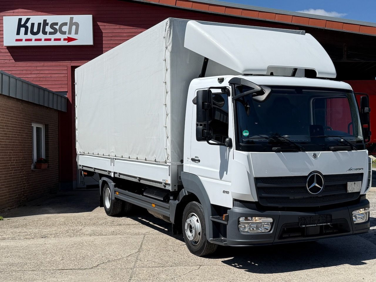 Mercedes-Benz Atego 818L Plane, Ladebordwand, Klima, AHK - Φορτηγό μουσαμάς: φωτογραφία 4 Mercedes-Benz Atego 818L Plane, Ladebordwand, Klima, AHK - Φορτηγό μουσαμάς: φωτογραφία 4