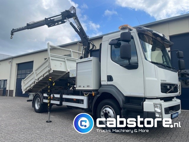 Volvo FL 240 4x2 Euro 5 - Kipper - MKG HLK 45 a2 Autolaadkraan - Bouwjaar 2012 - APK 18-10-2025 - ORIGINAL Km 35.640 !!!! - Good condition !! - Φορτηγό ανατρεπόμενο, Φορτηγό με γερανό: φωτογραφία 1 Volvo FL 240 4x2 Euro 5 - Kipper - MKG HLK 45 a2 Autolaadkraan - Bouwjaar 2012 - APK 18-10-2025 - ORIGINAL Km 35.640 !!!! - Good condition !! - Φορτηγό ανατρεπόμενο, Φορτηγό με γερανό: φωτογραφία 1