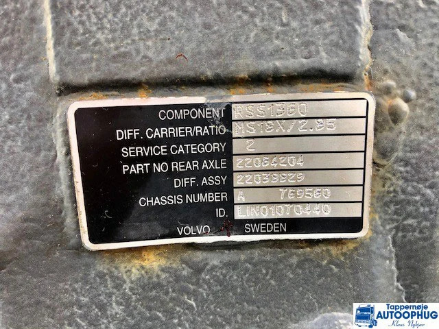 Volvo RSS1360 – 2.85 OEM 22038829 - Διαφορικό για Φορτηγό: φωτογραφία 2 Volvo RSS1360 – 2.85 OEM 22038829 - Διαφορικό για Φορτηγό: φωτογραφία 2