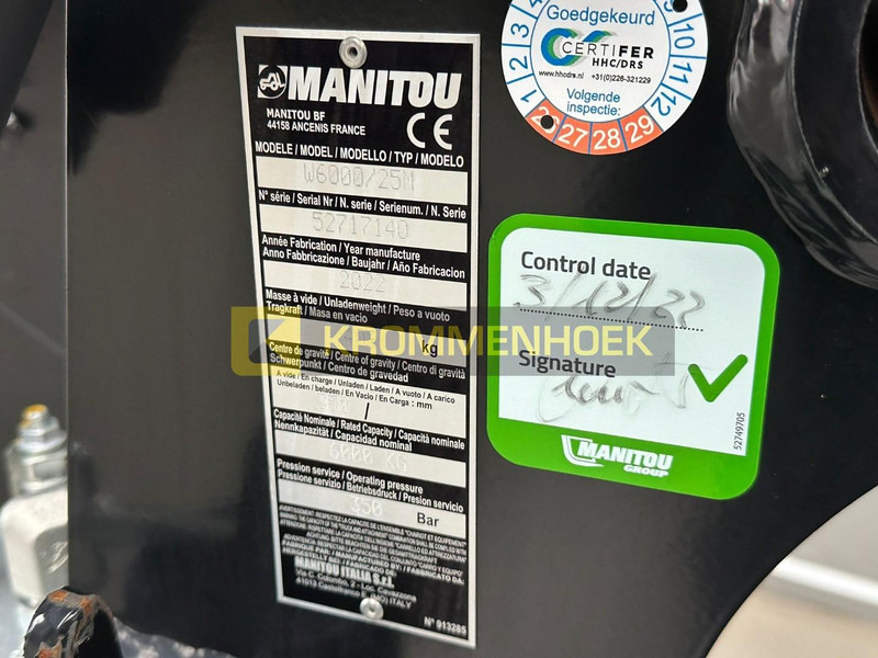 Manitou W6000 - Τηλεσκοπικός φορτωτής: φωτογραφία 4 Manitou W6000 - Τηλεσκοπικός φορτωτής: φωτογραφία 4