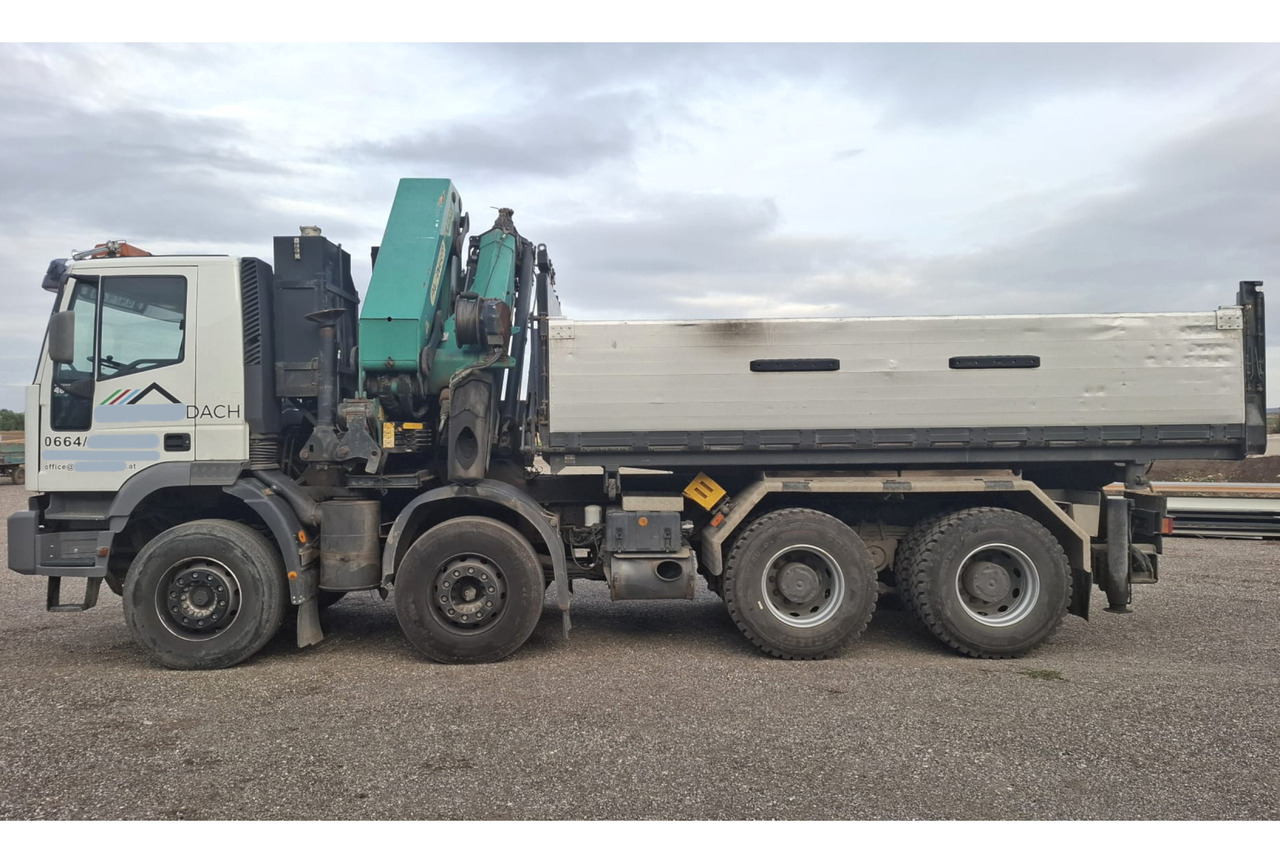 IVECO 480 EUROTRAKKER 8x4/TÜV/Palfinger PK 44002 G/MEILLER - Φορτηγό ανατρεπόμενο, Φορτηγό με γερανό: φωτογραφία 1 IVECO 480 EUROTRAKKER 8x4/TÜV/Palfinger PK 44002 G/MEILLER - Φορτηγό ανατρεπόμενο, Φορτηγό με γερανό: φωτογραφία 1