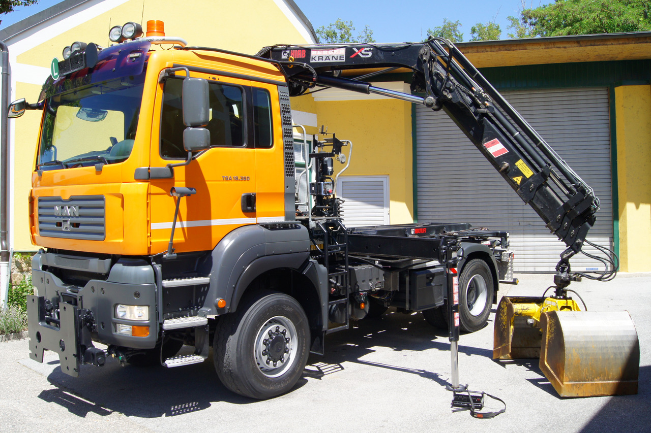MAN TGA 18.360 BL 4x4/Euro4/TÜV/HIAB 111 korbfähig/MULTILIFT/Winterdienst - Φορτηγό ανατρεπόμενο, Φορτηγό με γερανό: φωτογραφία 2 MAN TGA 18.360 BL 4x4/Euro4/TÜV/HIAB 111 korbfähig/MULTILIFT/Winterdienst - Φορτηγό ανατρεπόμενο, Φορτηγό με γερανό: φωτογραφία 2