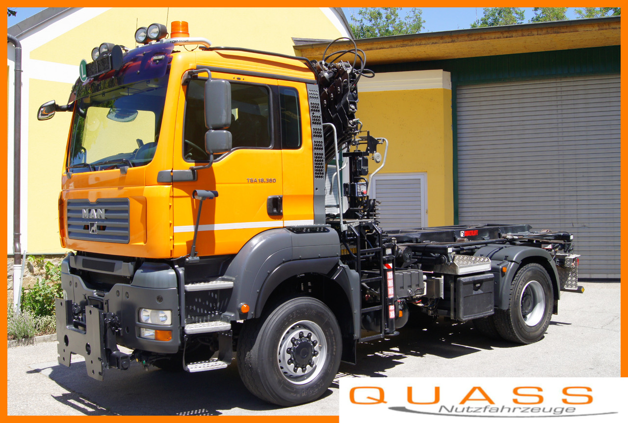 MAN TGA 18.360 BL 4x4/Euro4/TÜV/HIAB 111 korbfähig/MULTILIFT/Winterdienst - Φορτηγό ανατρεπόμενο, Φορτηγό με γερανό: φωτογραφία 1 MAN TGA 18.360 BL 4x4/Euro4/TÜV/HIAB 111 korbfähig/MULTILIFT/Winterdienst - Φορτηγό ανατρεπόμενο, Φορτηγό με γερανό: φωτογραφία 1