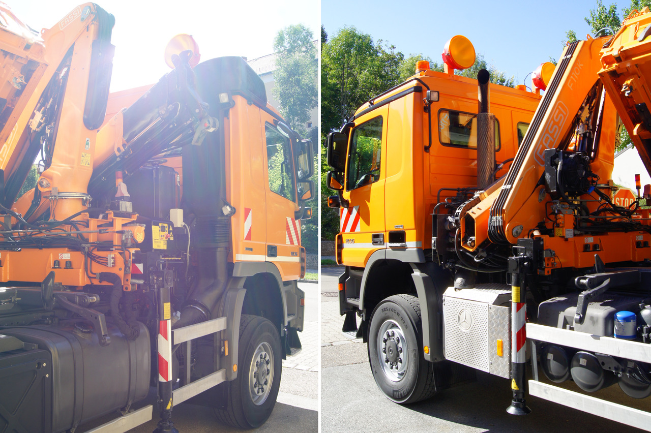 MERCEDES-BENZ ACTROS 1836 /4x4/TÜV/FASSI 110/MEILLER/Wechselsystem/Winterdienst - Φορτηγό με γερανό: φωτογραφία 5 MERCEDES-BENZ ACTROS 1836 /4x4/TÜV/FASSI 110/MEILLER/Wechselsystem/Winterdienst - Φορτηγό με γερανό: φωτογραφία 5
