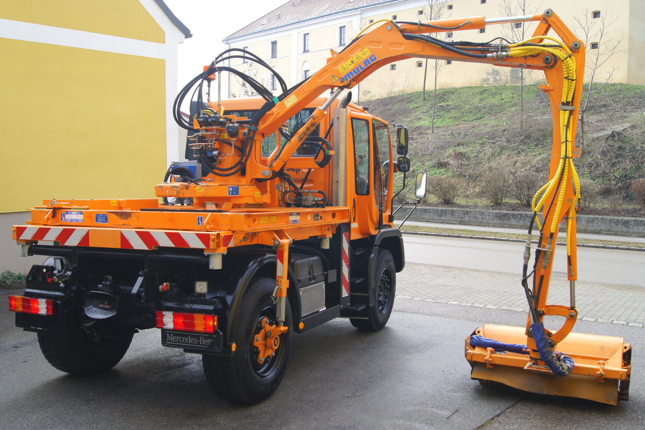 Φορτηγό ανατρεπόμενο MERCEDES-BENZ Unimog U 400/TÜV/Hydrostat/Mähtür +MULAG MHU 800: φωτογραφία 7