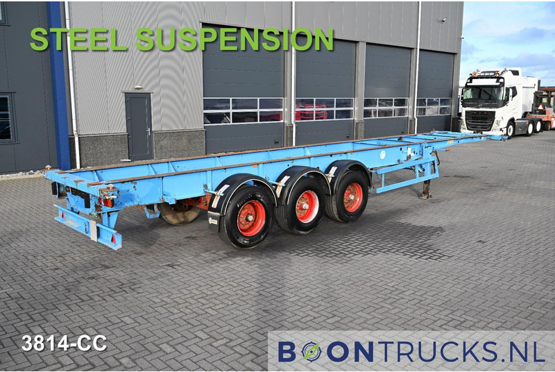 Blumhardt Cont.-Sal 40.24 E FIXED CHASSIS | 40ft * STEEL SUSPENSION * BPW / DRUM - Επικαθήμενο μεταφοράς εμπορευματοκιβωτίων/ Κινητό αμάξωμα: φωτογραφία 1 Blumhardt Cont.-Sal 40.24 E FIXED CHASSIS | 40ft * STEEL SUSPENSION * BPW / DRUM - Επικαθήμενο μεταφοράς εμπορευματοκιβωτίων/ Κινητό αμάξωμα: φωτογραφία 1
