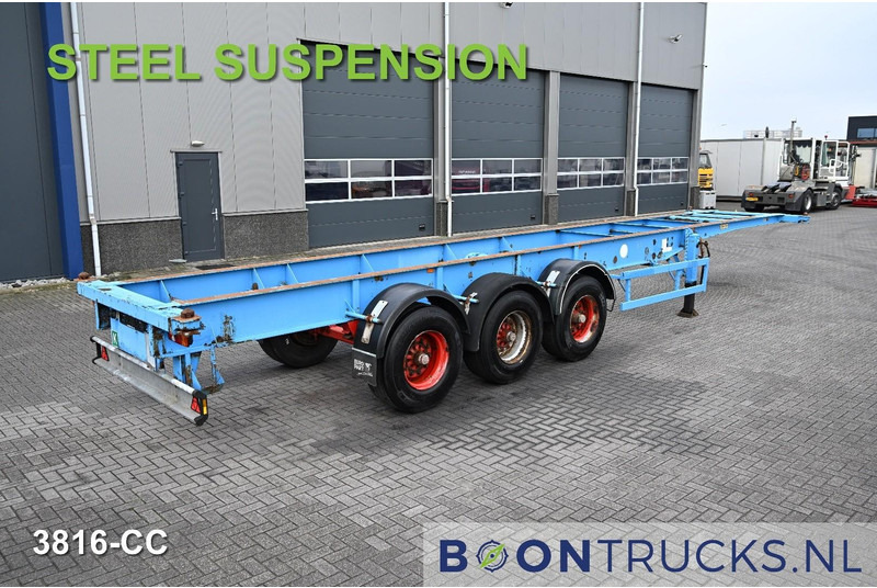 Blumhardt Cont.-Sal 40.24 E FIXED CHASSIS | 40ft * STEEL SUSPENSION * BPW / DRUM - Επικαθήμενο μεταφοράς εμπορευματοκιβωτίων/ Κινητό αμάξωμα: φωτογραφία 1 Blumhardt Cont.-Sal 40.24 E FIXED CHASSIS | 40ft * STEEL SUSPENSION * BPW / DRUM - Επικαθήμενο μεταφοράς εμπορευματοκιβωτίων/ Κινητό αμάξωμα: φωτογραφία 1