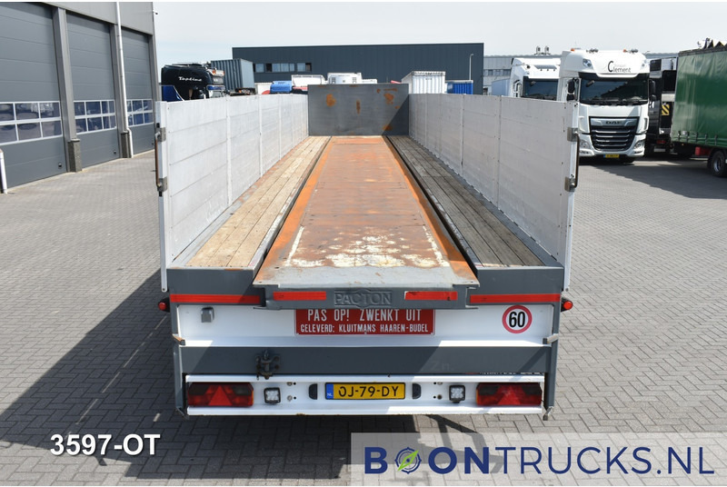 Επικαθήμενο πλατφόρμα/ Καρότσα Pacton P3-001 STEENTRAILER | 2x STUURAS * ALU BORDEN * NL TRAILER: φωτογραφία 7