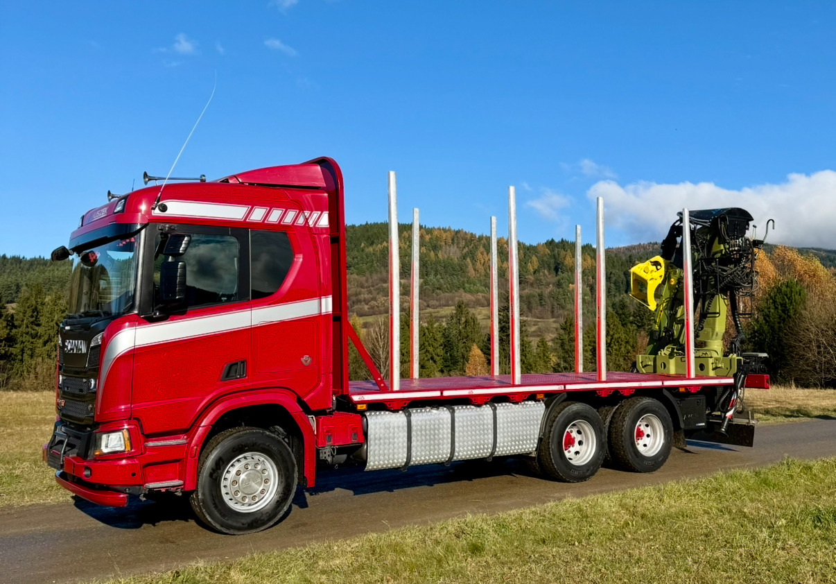 SCANIA R520 XT - Φορτηγό ξυλείας, Φορτηγό με γερανό: φωτογραφία 2 SCANIA R520 XT - Φορτηγό ξυλείας, Φορτηγό με γερανό: φωτογραφία 2