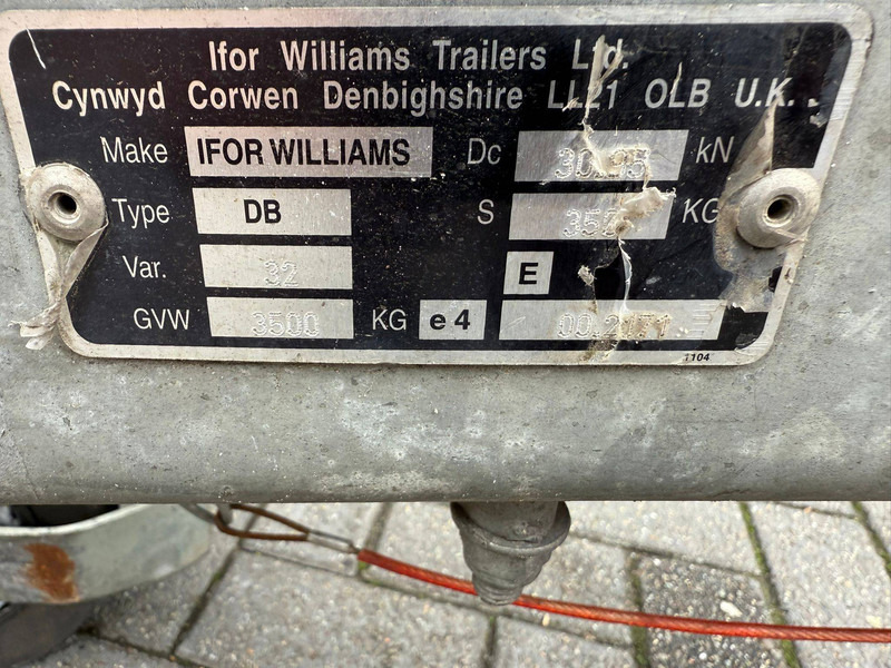 IFOR WILLIAMS DB - Τρέιλερ πλατφόρμα/ Καρότσα: φωτογραφία 3 IFOR WILLIAMS DB - Τρέιλερ πλατφόρμα/ Καρότσα: φωτογραφία 3