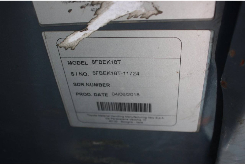 Ηλεκτροκίνητο περονοφόρο Toyota 8FBEK18T: φωτογραφία 20 Ηλεκτροκίνητο περονοφόρο Toyota 8FBEK18T: φωτογραφία 20