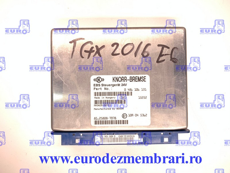 CALCULATOR EBS MAN TGX 81.25808.7078, 0486106131 - Ηλεκτρονική μονάδα ελέγχου για Φορτηγό: φωτογραφία 1 CALCULATOR EBS MAN TGX 81.25808.7078, 0486106131 - Ηλεκτρονική μονάδα ελέγχου για Φορτηγό: φωτογραφία 1