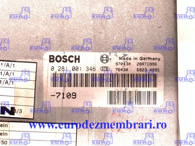 CALCULATOR MOTOR MAN 3 SILENT 0281001346 - Ηλεκτρονική μονάδα ελέγχου για Φορτηγό: φωτογραφία 2 CALCULATOR MOTOR MAN 3 SILENT 0281001346 - Ηλεκτρονική μονάδα ελέγχου για Φορτηγό: φωτογραφία 2