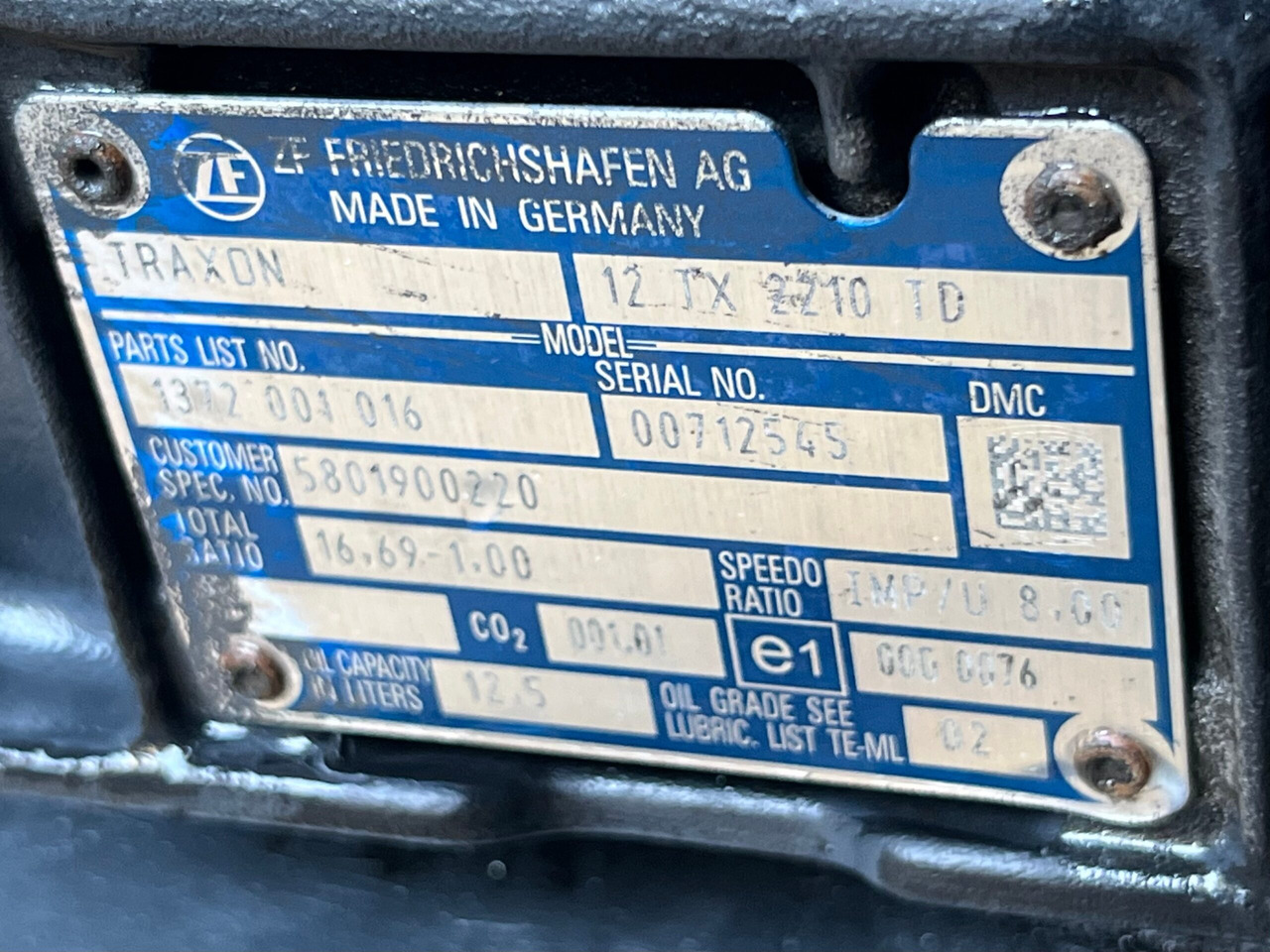 CUTIE DE VITEZE TRAXON FARA INTARDER IVECO 12TX 2210 TD R=16,69-1,00 5801900220 - Κιβώτιο ταχυτήτων για Φορτηγό: φωτογραφία 3 CUTIE DE VITEZE TRAXON FARA INTARDER IVECO 12TX 2210 TD R=16,69-1,00 5801900220 - Κιβώτιο ταχυτήτων για Φορτηγό: φωτογραφία 3