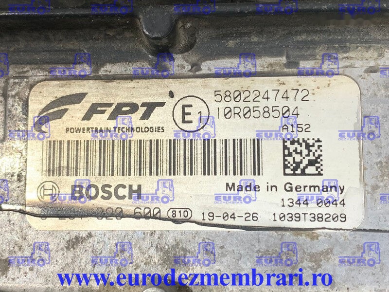 Ηλεκτρονική μονάδα ελέγχου για Φορτηγό IVECO S-WAY CURSOR 11 E6 480CP 5802247472, 5802368283: φωτογραφία 1