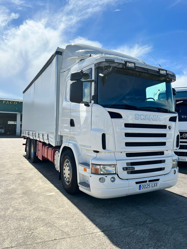 CAMION SCANIA 380 CON CARRETILLA MOFFET M4 - Φορτηγό μουσαμάς: φωτογραφία 2 CAMION SCANIA 380 CON CARRETILLA MOFFET M4 - Φορτηγό μουσαμάς: φωτογραφία 2