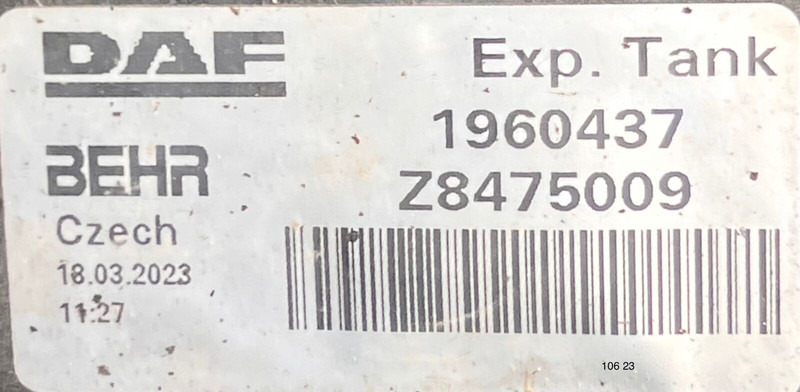 DAF - Δοχείο διαστολής: φωτογραφία 2 DAF - Δοχείο διαστολής: φωτογραφία 2