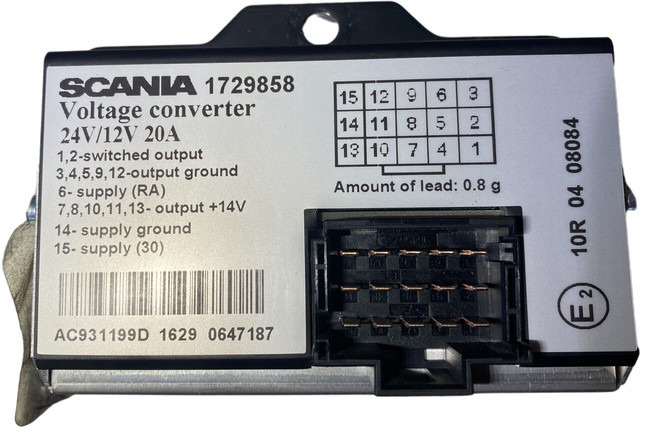 Scania - Ηλεκτρικό σύστημα: φωτογραφία 1 Scania - Ηλεκτρικό σύστημα: φωτογραφία 1