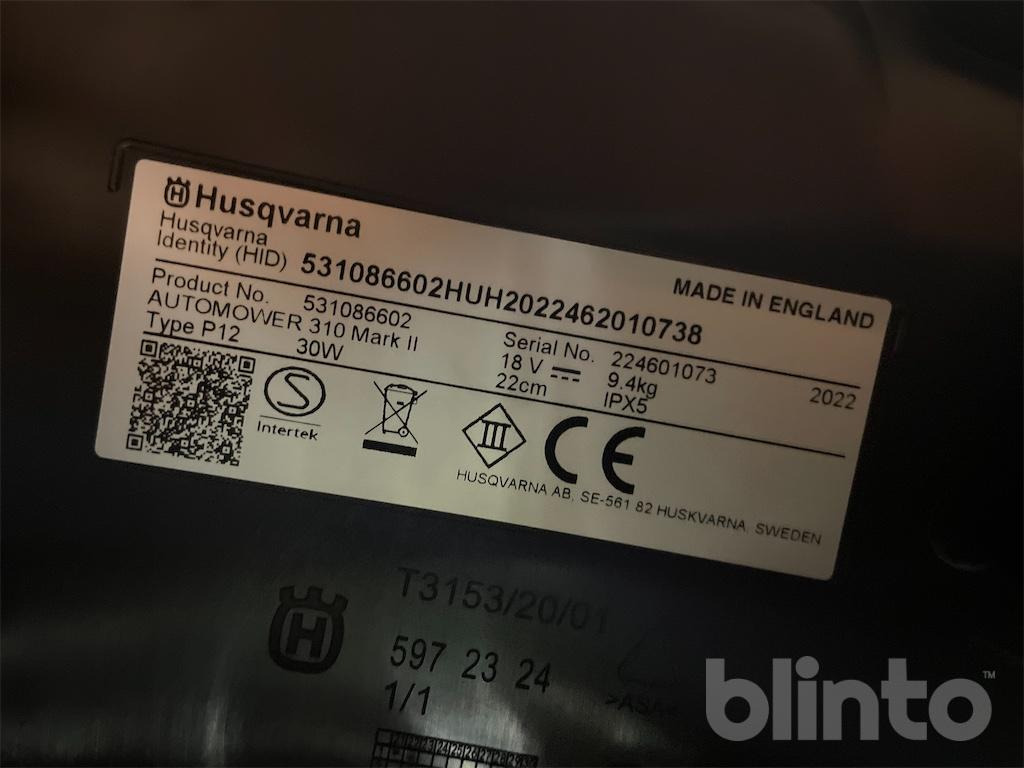 Husqvarna Automower 310 MARK II (2022) - Χλοοκοπτικό: φωτογραφία 5 Husqvarna Automower 310 MARK II (2022) - Χλοοκοπτικό: φωτογραφία 5