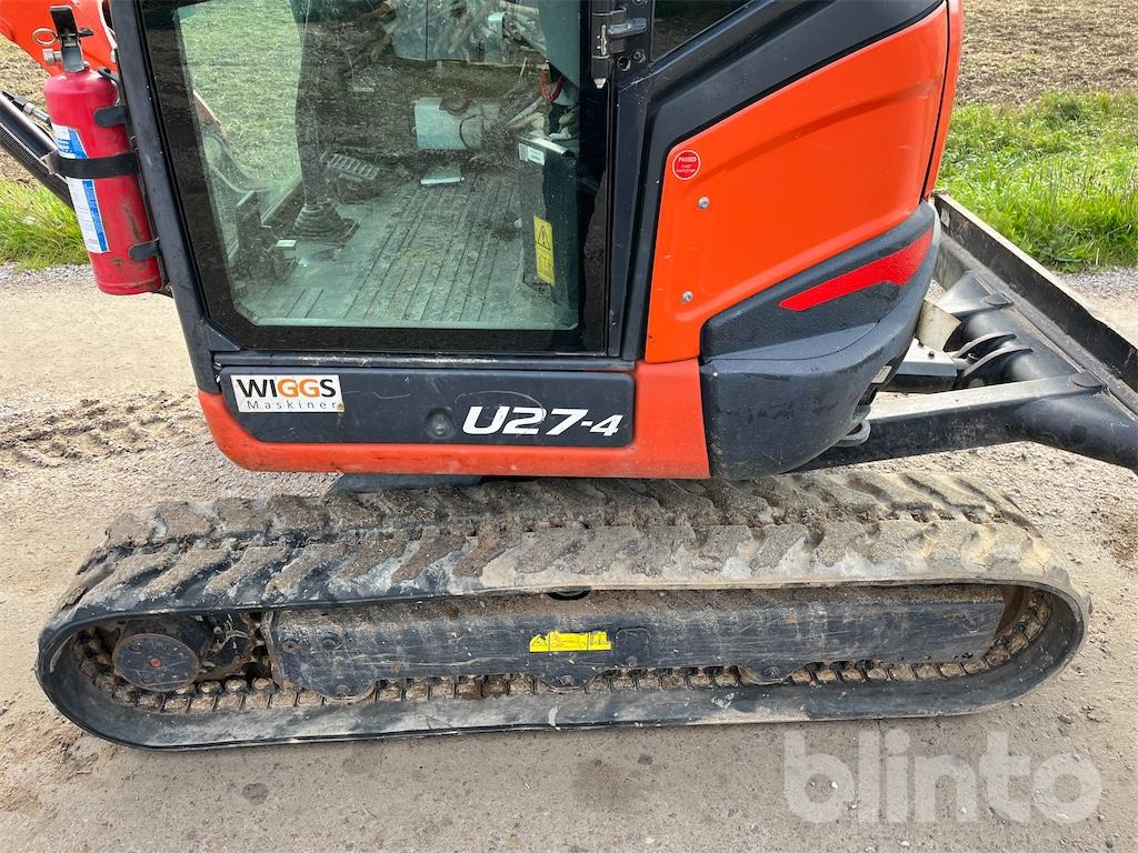 Μίνι εκσκαφέας Kubota U27-4 minigrävare: φωτογραφία 17