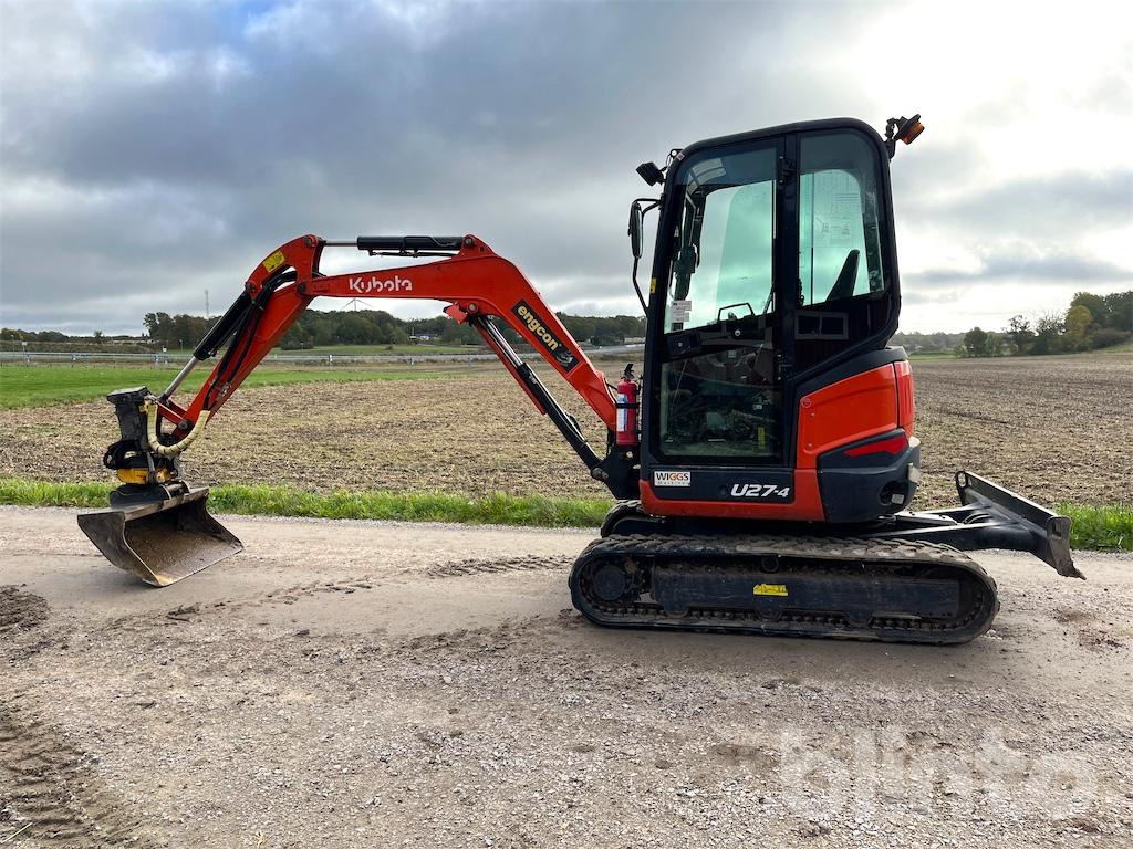 Μίνι εκσκαφέας Kubota U27-4 minigrävare: φωτογραφία 8