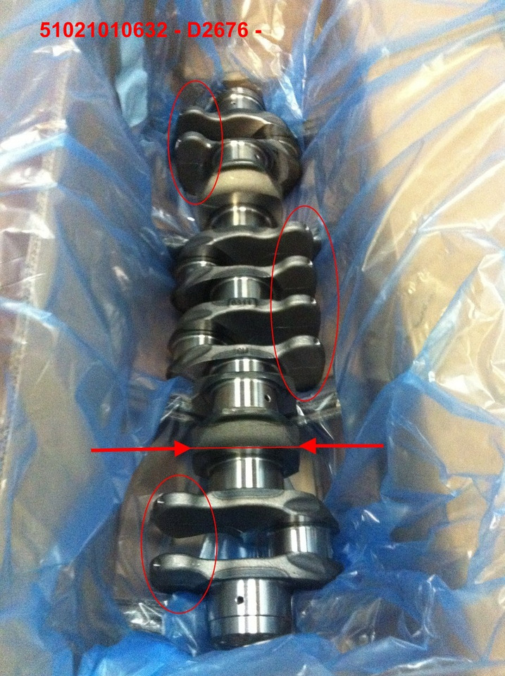 ALBERO MOTORE MAN D2066 - D2676 - Στροφαλοφόρος: φωτογραφία 2 ALBERO MOTORE MAN D2066 - D2676 - Στροφαλοφόρος: φωτογραφία 2
