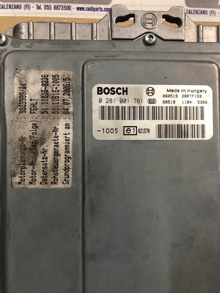 CENTRALINA EDC - RIF. BOSCH 0281001761 - RIF. MAN 51116167177 - Ηλεκτρονική μονάδα ελέγχου: φωτογραφία 2 CENTRALINA EDC - RIF. BOSCH 0281001761 - RIF. MAN 51116167177 - Ηλεκτρονική μονάδα ελέγχου: φωτογραφία 2