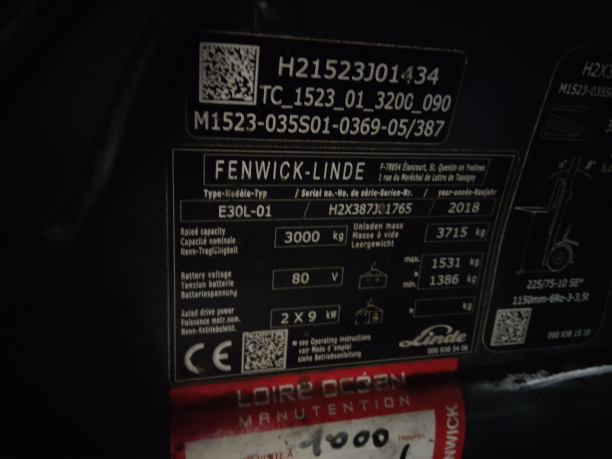 Linde E30L-01 - Ηλεκτροκίνητο περονοφόρο: φωτογραφία 5 Linde E30L-01 - Ηλεκτροκίνητο περονοφόρο: φωτογραφία 5