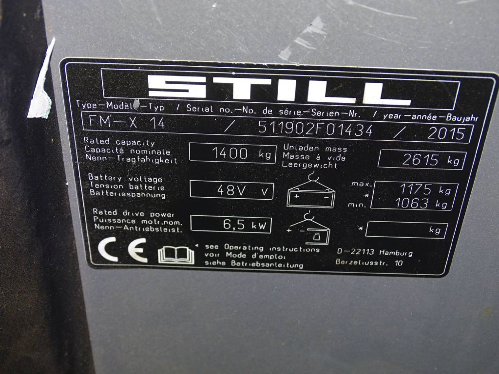 Still FM-X14 - Ανυψωτικό στενών δρόμων: φωτογραφία 5 Still FM-X14 - Ανυψωτικό στενών δρόμων: φωτογραφία 5