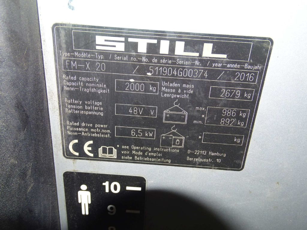 Still FM-X20 - Ανυψωτικό στενών δρόμων: φωτογραφία 5 Still FM-X20 - Ανυψωτικό στενών δρόμων: φωτογραφία 5